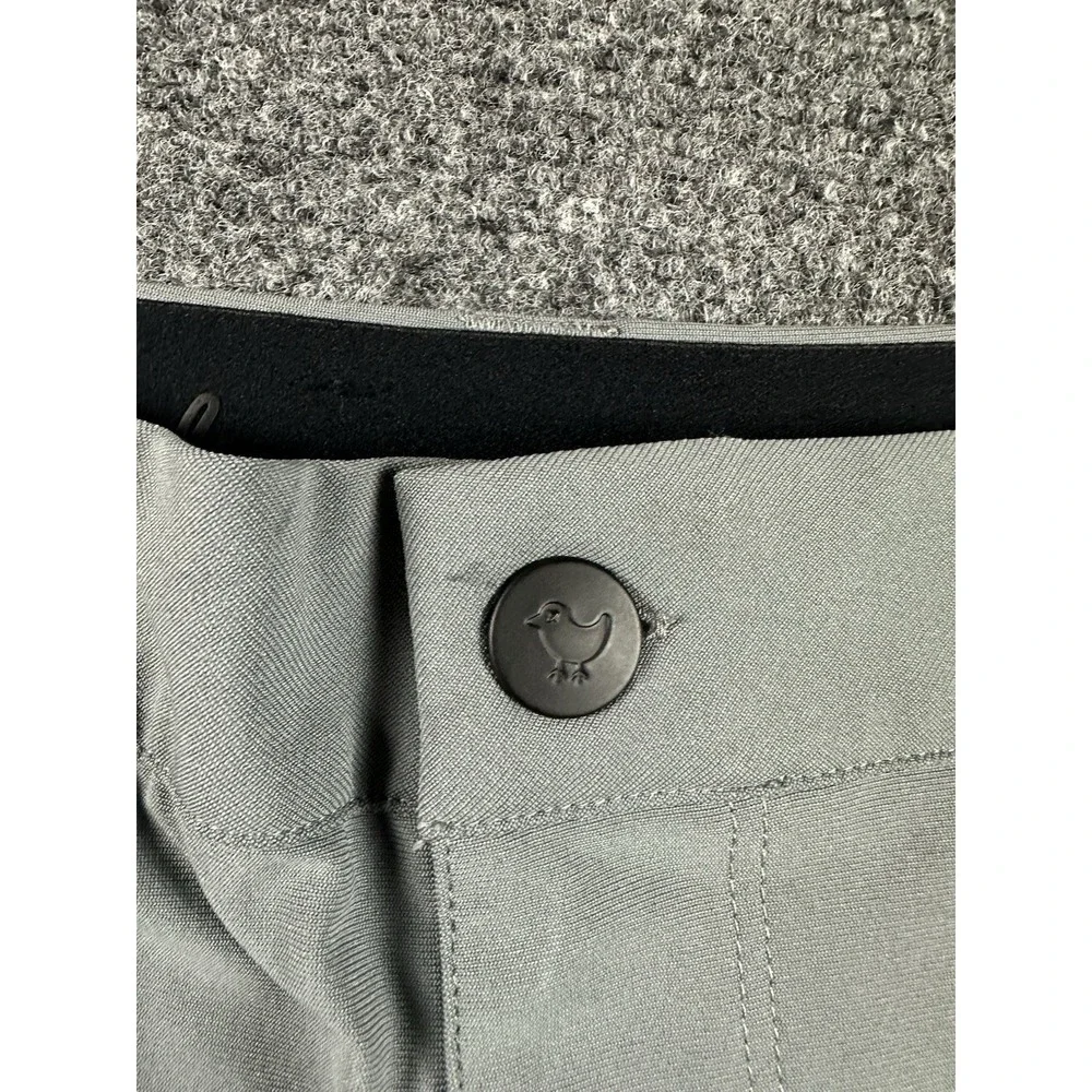 Bad Birdie Mens 34x30 Golf Pants Gray Chino Athletic Performance Casual Stretch